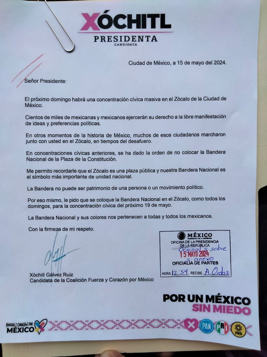 Xóchitl Gálvez mensaje a AMLO