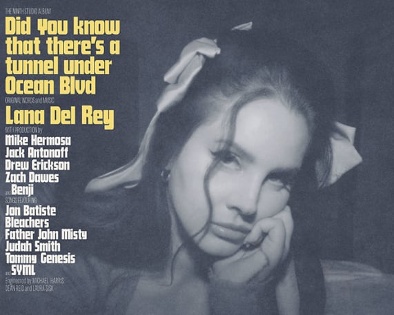 En unos meses, Lana del Rey ‘Did You Know That There’s A Tunnel Under Ocean Blvd’