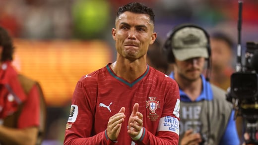 Cristiano Ronaldo no pudo contener el llanto tras la eliminación de Portugal