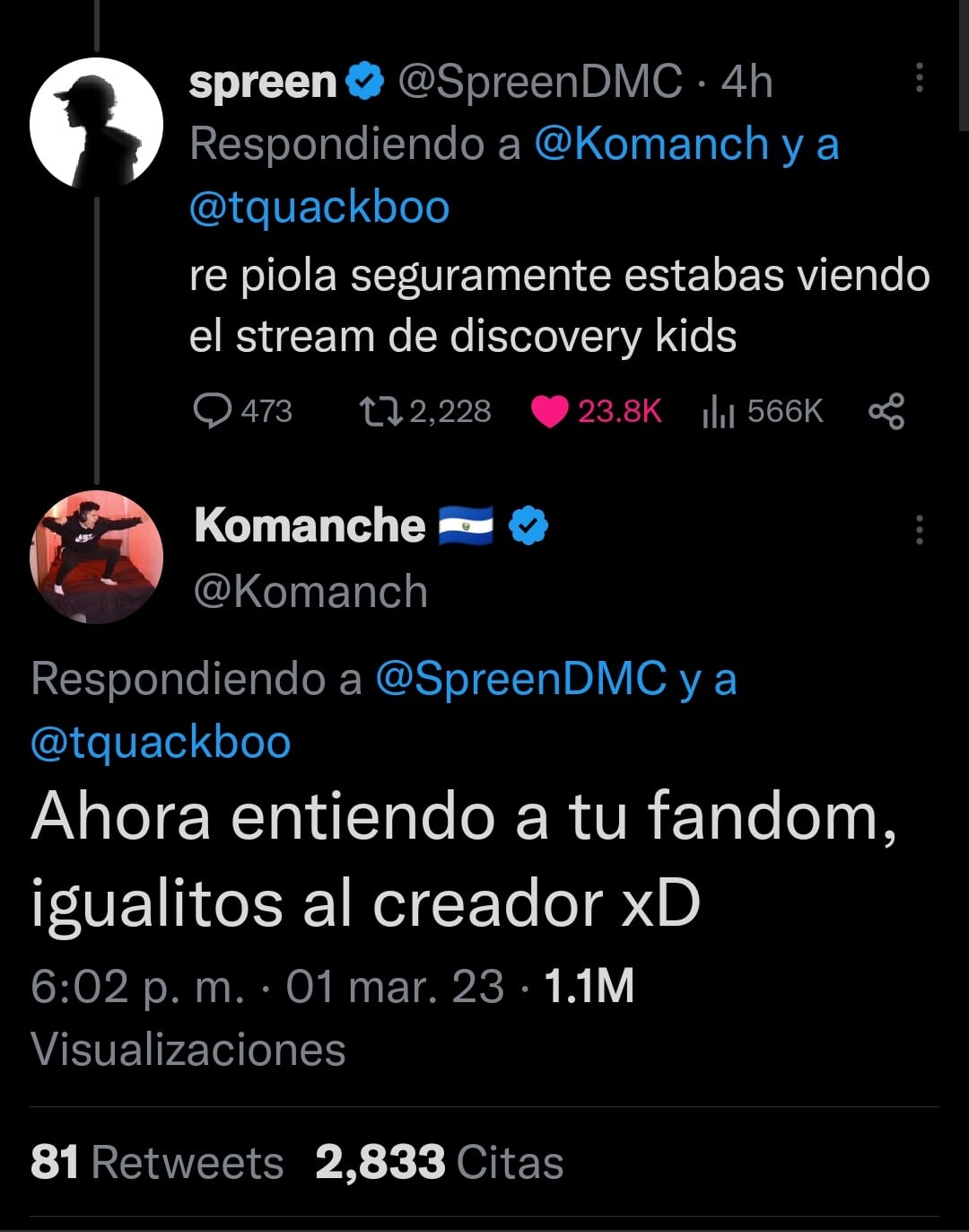 Así fue la pelea entre Komanche y Spreen que Ari Gameplays ya paró