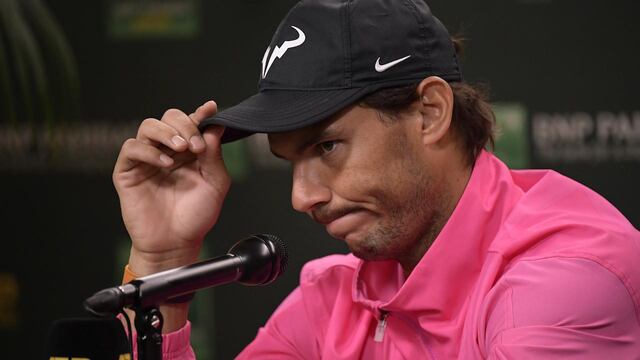 Nadal anunció su retiro de Indian Wells.