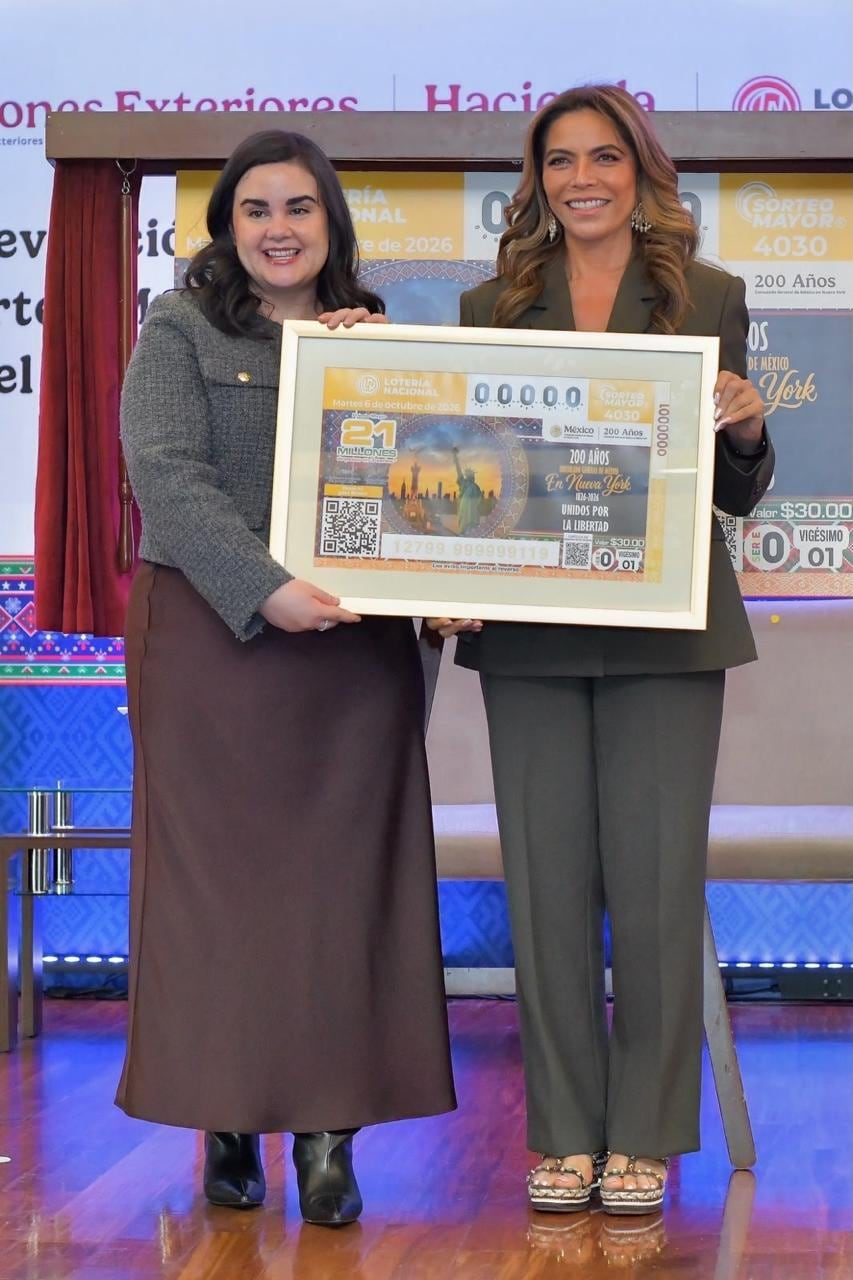 Lotería Nacional celebra 200 años del Consulado de México en Nueva York