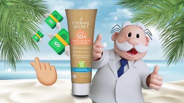 Protector solar Eternal Secret con descuento en Farmacias Similares