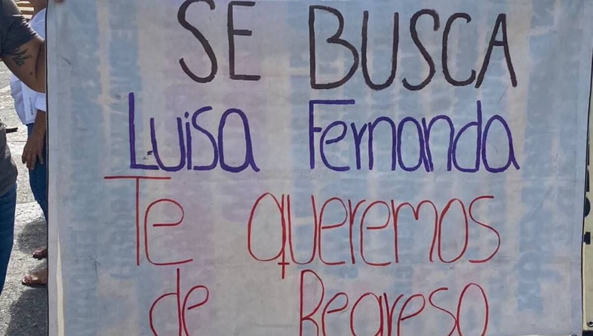 Protesta en Acapulco por desaparición de Luisa Fernanda García Villegas