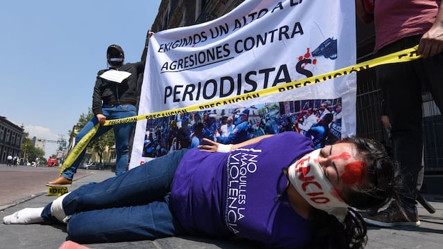 Protestas por periodistas asesinados en México