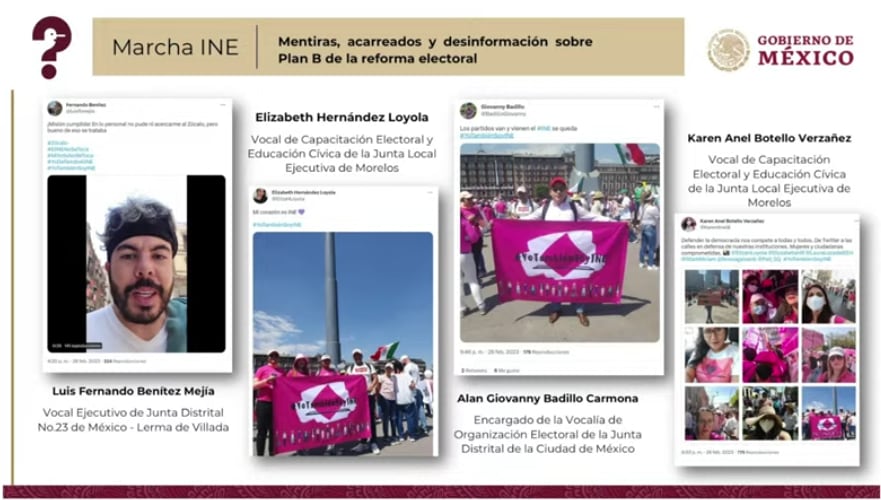 Quién es quién en las mentiras de la semana 1 de marzo