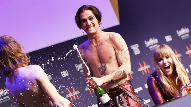 Damian de Maneskin en Eurovisión 2021.