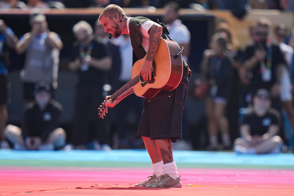 Justin Bieber en el show del medio tiempo del Mundial 2026.