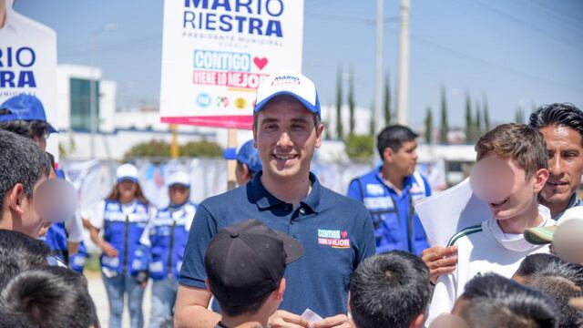 Mario Riestra se compromete a cobertura total de luminarias en Puebla
