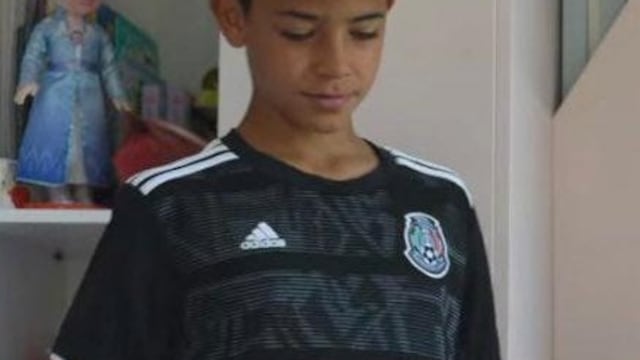 Critiano Ronaldo Jr con la playera de México