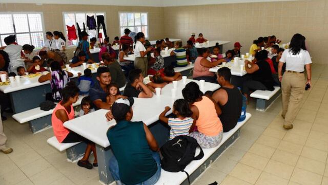 Extranjeros en estación migratoria en México