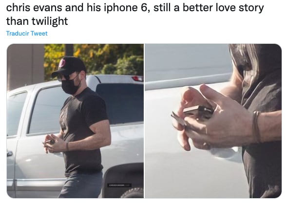 Memes de Chris Evans y su iPhone 6s