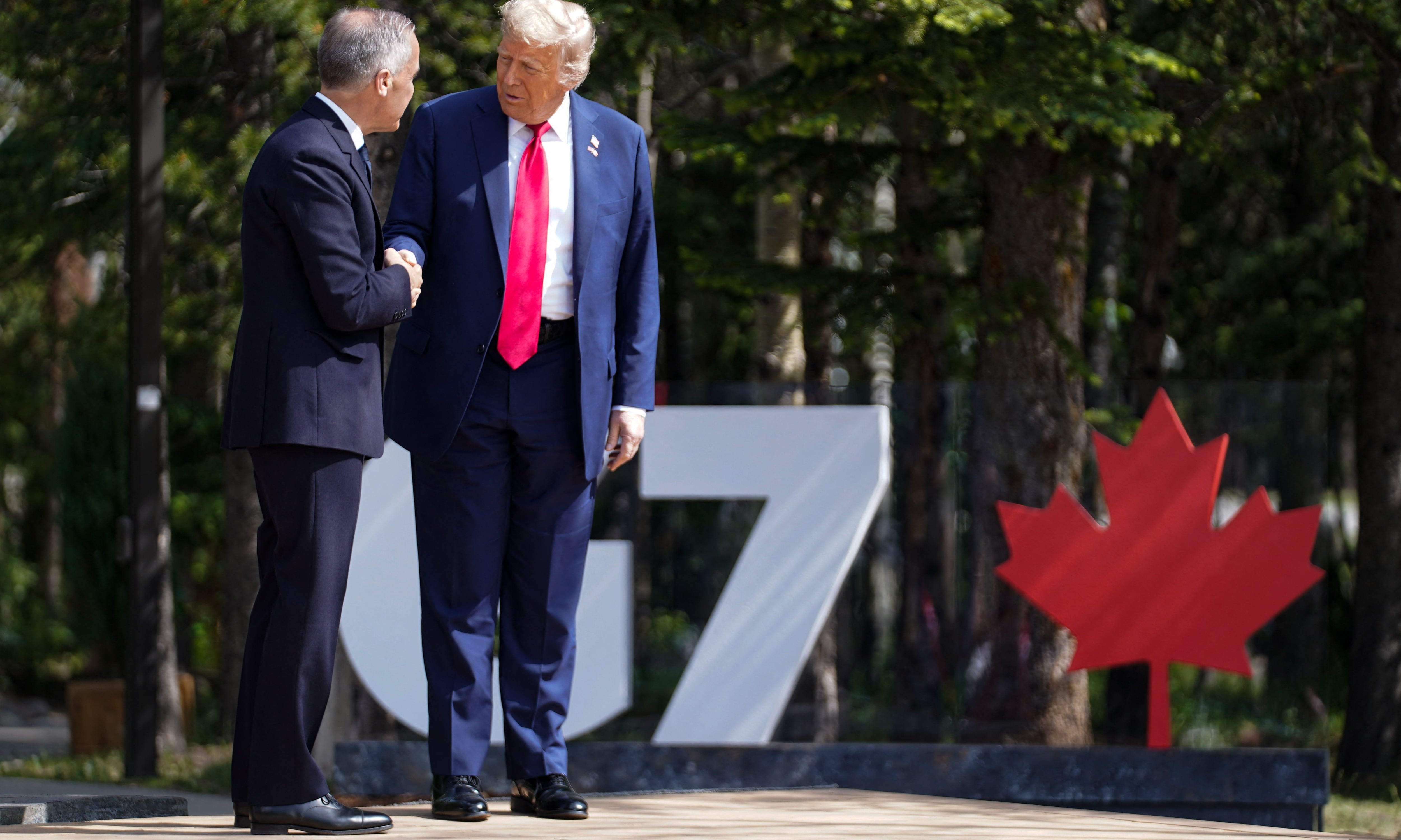 Donald Trump en la cumbre del G7