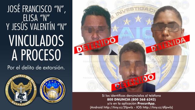 Extorsionadores detenidos