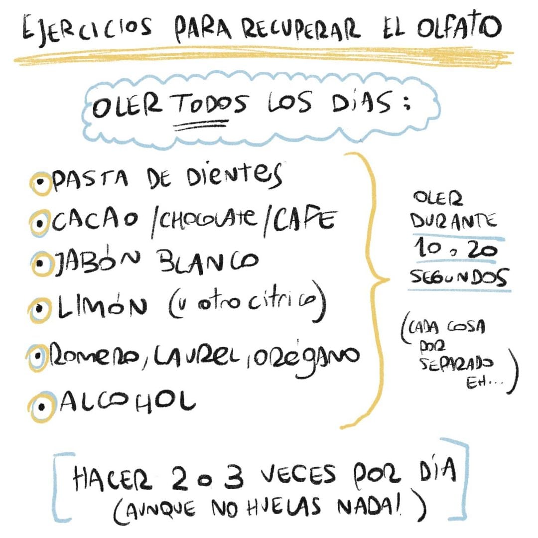 Ejercicios para recuperar el olfato