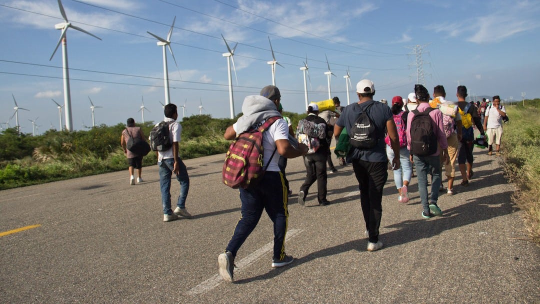 Primera caravana migrante en Oaxaca