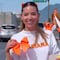 Mariana Rodríguez su sube a la tendencia coquette con moños naranja en Monterrey