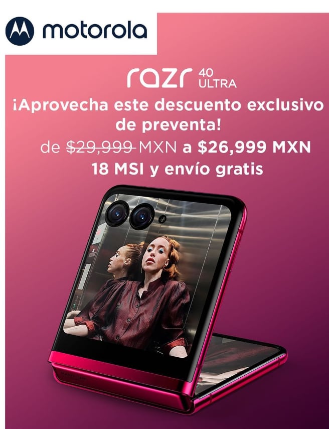 Precio de promoción del Motorola Razr 40 Ultra, nuevo smartphone plegable