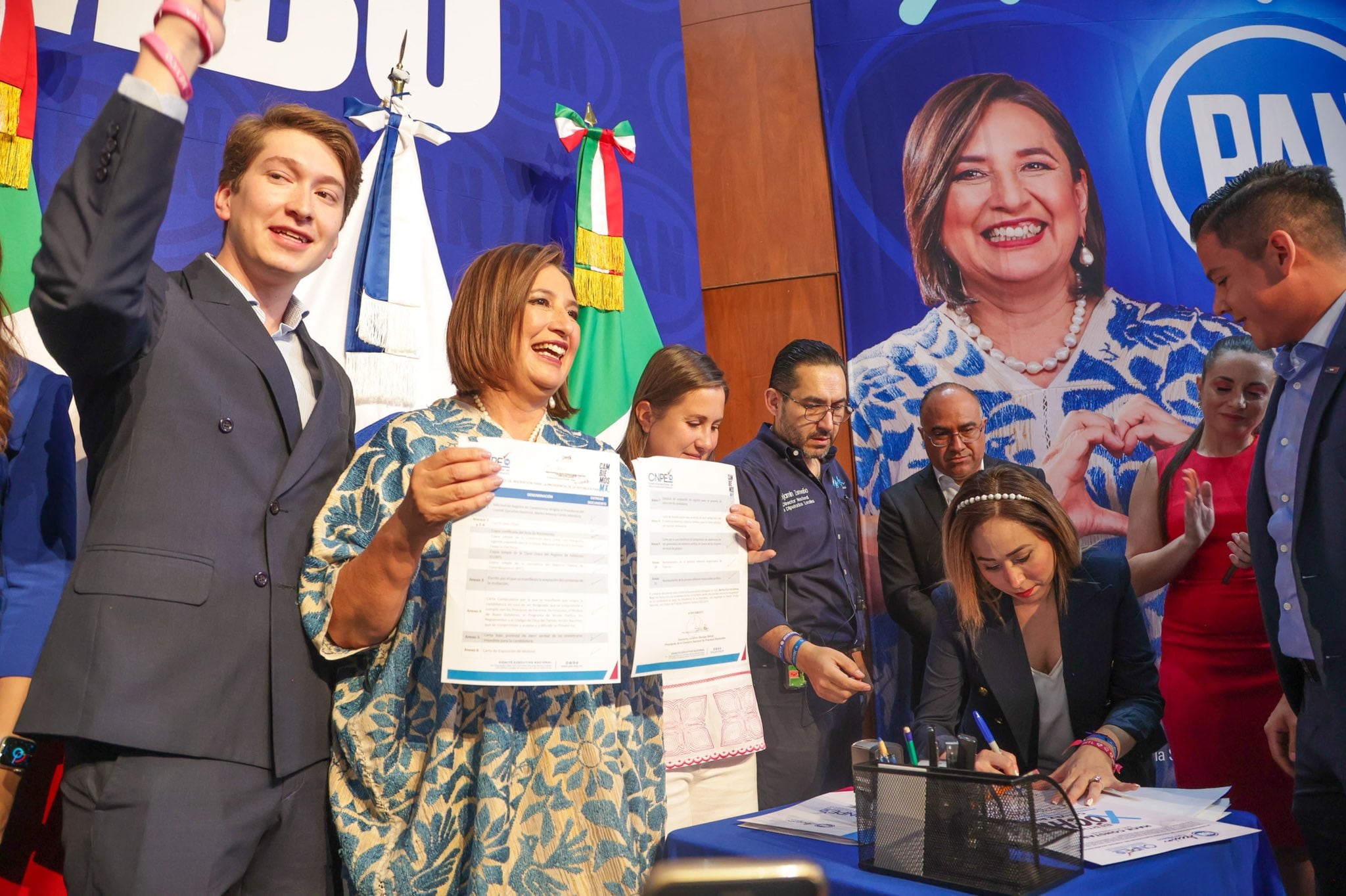 Xóchitl Gálvez se registra como precandidata presidencial. / Tomada de X