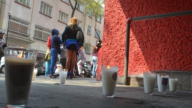 Protesta de trabajadoras sexuales.