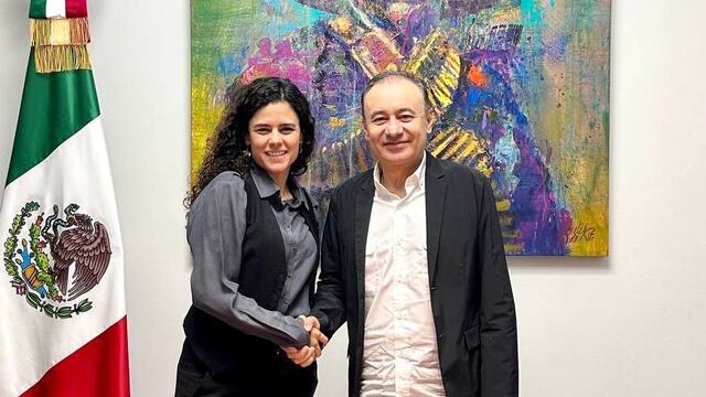 Luisa María Alcalde y Alfonso Durazo se reunieron en la Secretaría de Gobernación