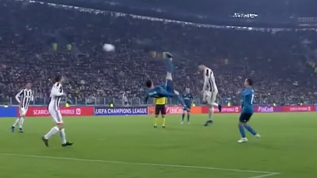 Chilena de CR7 con el Madrid (captura de video)