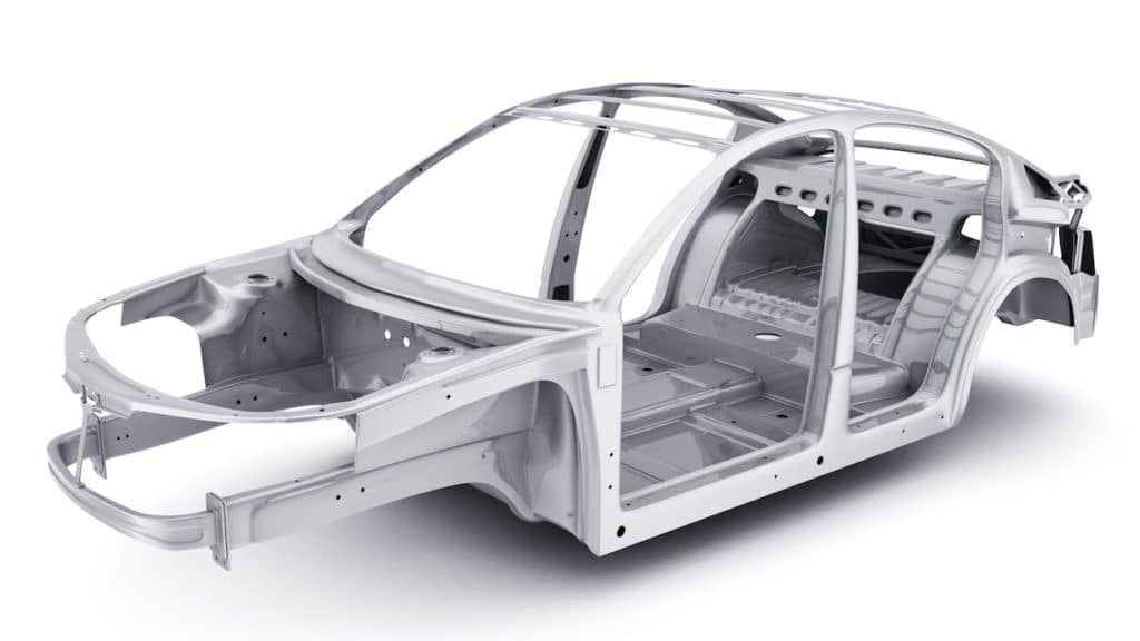 chasis de un auto