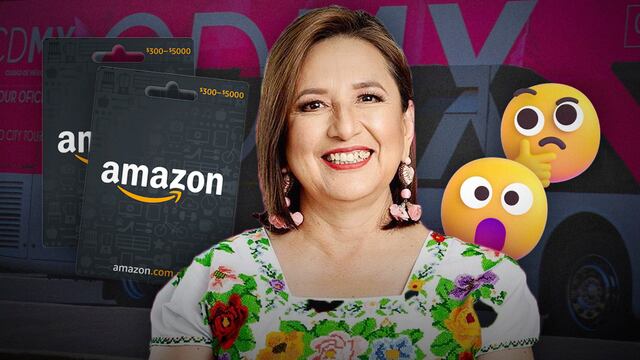 Tarjetas de Amazon y Xóchitl Gálvez