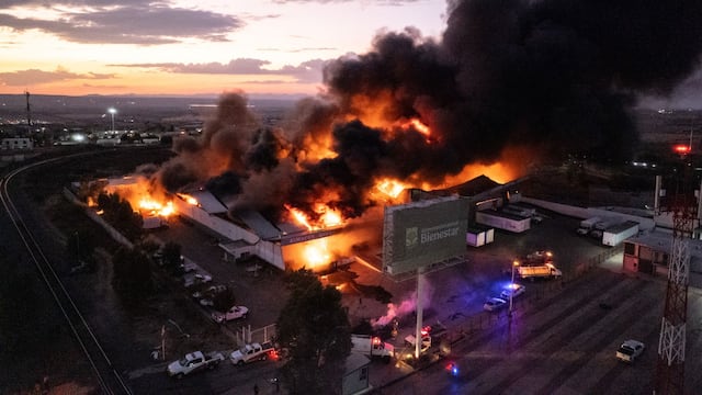 Incendio en las bodegas de Alimentación para el Bienestar en Zacatecas.