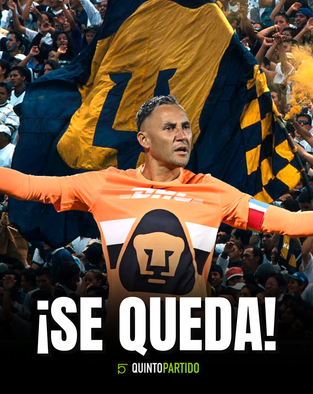 Keylor Navas se queda en Pumas