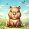 Dibujos de capibara en primavera para colorear: 10 plantillas bonitas listas para imprimir