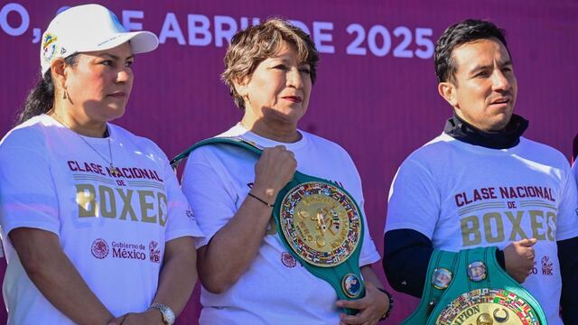 Clase Nacional de Box con Delfina Gómez, gobernadora del Estado de México