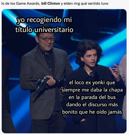 Memes de Bill Clinton y Elden Ring explotan tras The Game Awards 2022