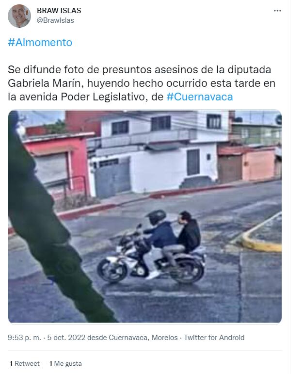 Identifican a asesinos de Gabriela Marín, diputada local de Morelos