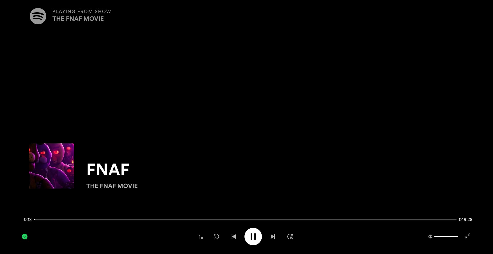La película de Five Nights at Freddy’s está en Spotify