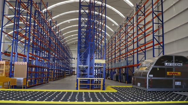 Instalaciones de DHL en el Aeropuerto Internacional Felipe Ángeles