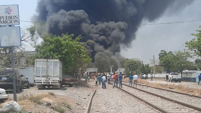 Explosión de bodega en Veracruz