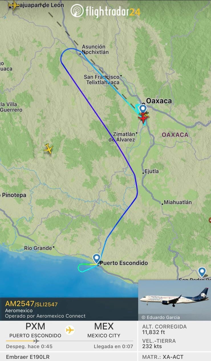 vuelo de aeroméxico