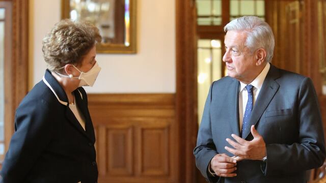 AMLO y Dilma Rousseff se reúnen en Palacio Nacional