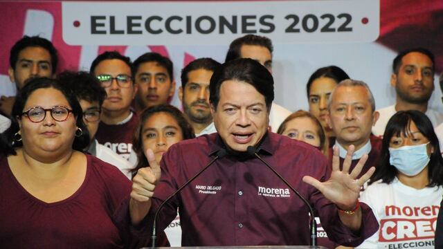 Mario Delgado celebra resultados de Morena en las elecciones