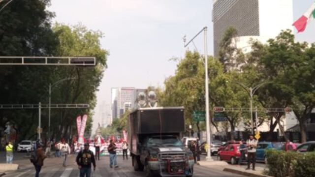 Manifestación en Reforma
