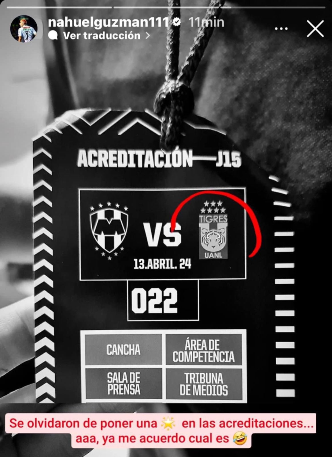 Nahuel Guzmán se burla de Rayados.