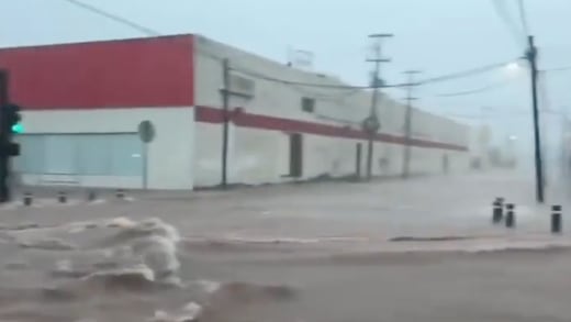 Huracán Polo golpea Guaymas: así se ven las afectaciones tras las intensas lluvias