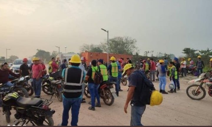 Paro de trabajadores del Tren Maya