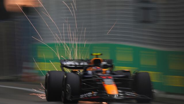 Checo Pérez en el Gran Premio de Singapur