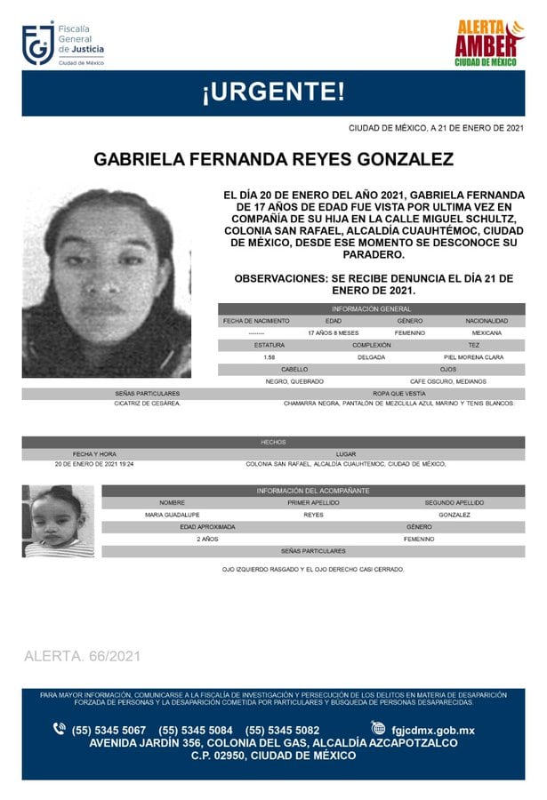 Ficha de búsqueda de Gabriela
