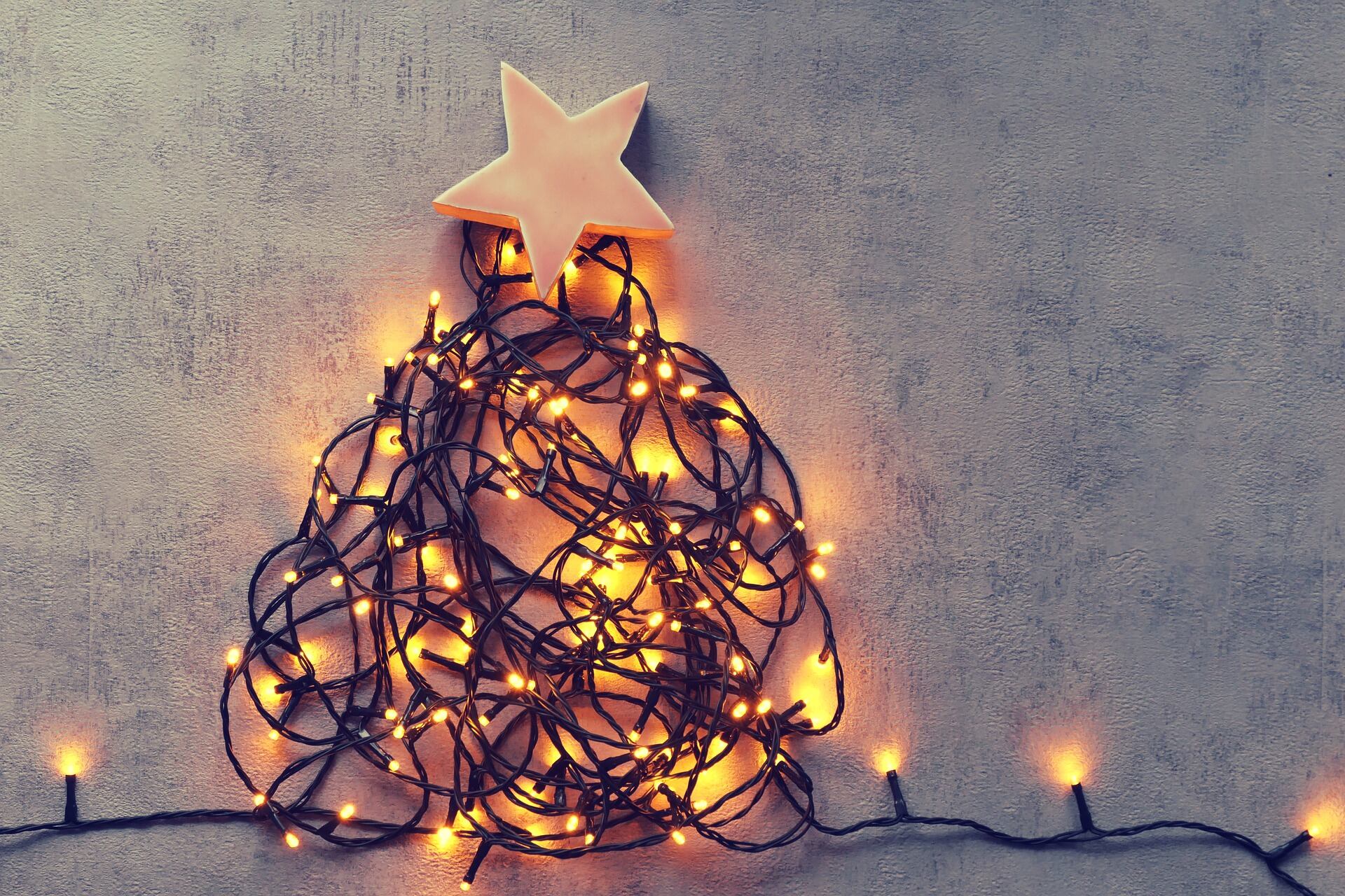 Luces del árbol de Navidad