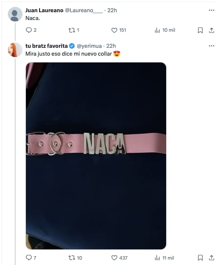 Yeri Mua reconoce ser una naca
