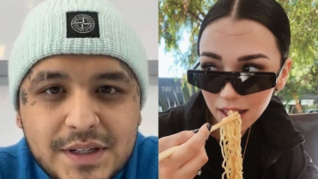 Christian Nodal y Estibaliz Badiola.