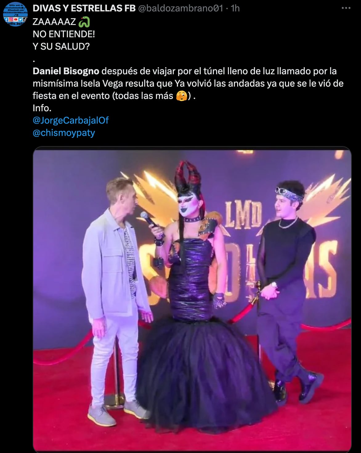 Daniel Bisogno genera críticas por asistir a la final de Solo la más